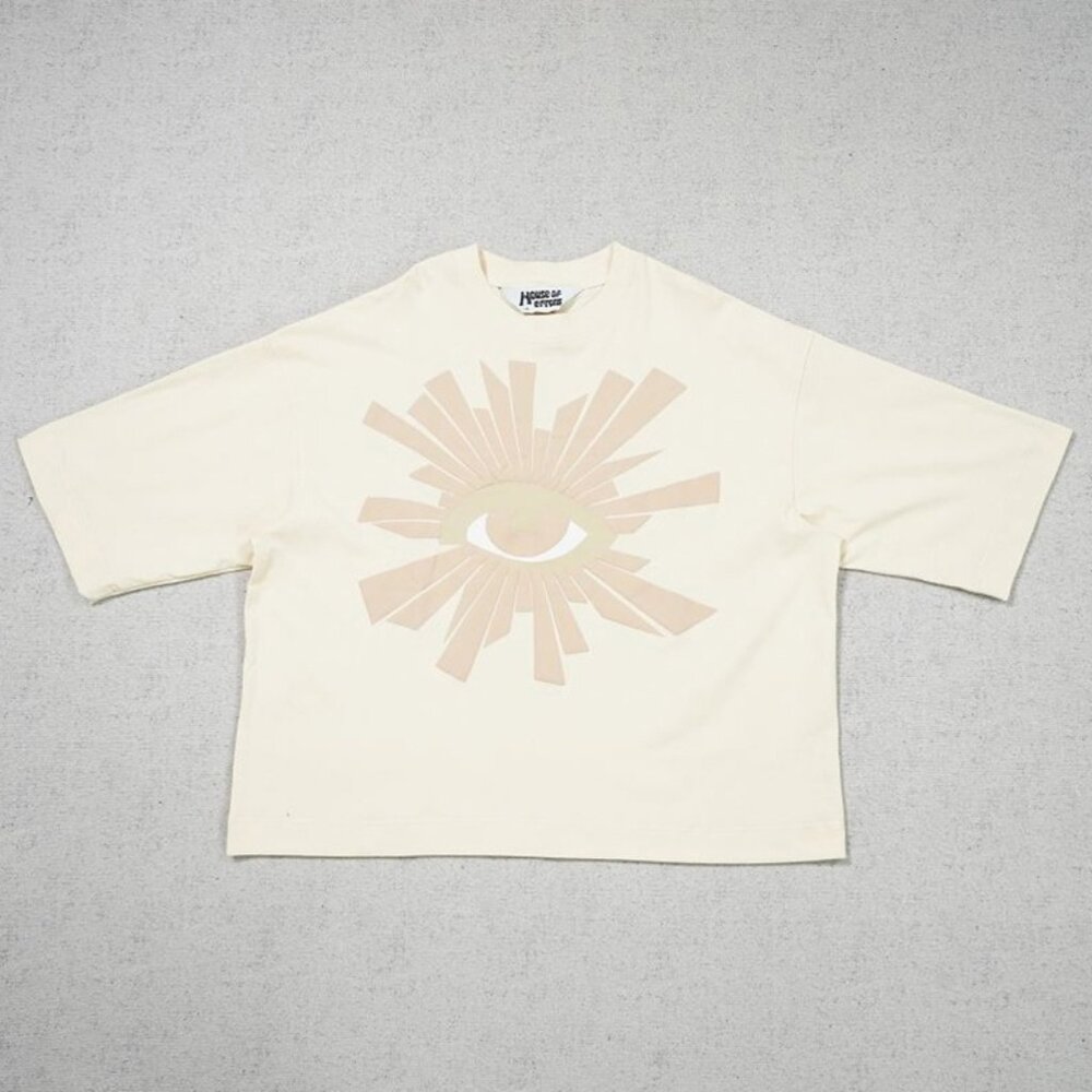 House of Errors Yellow Short Sleeved Shirt With Large Pattern